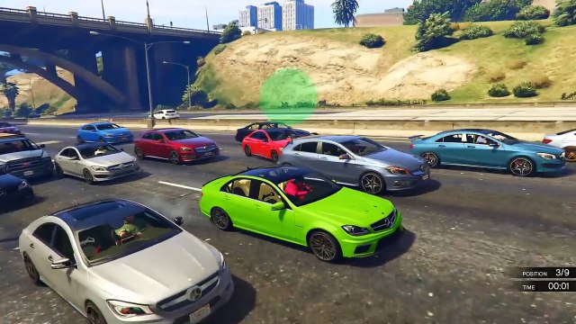 COLORS CARS PARTY Cartoon with Spiderman Epic Mercedes FUN Nursery Rhymes for Children Kids Songs