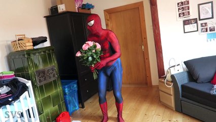 SPIDERMAN & FROZEN ELSA in LOVE! WEDDING PROPOSAL Surprise Egg! Funny Superhero Movie in Real Life