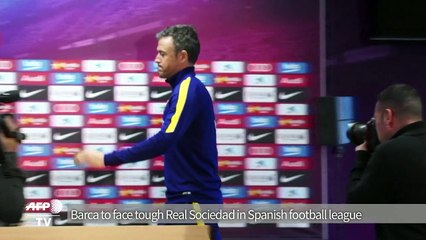 Barca to face Real Sociedad 'curse' in Spanish football league