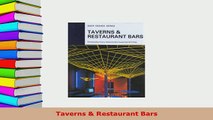 Download  Taverns  Restaurant Bars PDF Book Free