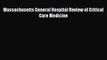 PDF Massachusetts General Hospital Review of Critical Care Medicine  EBook