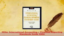 PDF  Miller International Accounting  Financial Reporting Standards Guide 2006 Download Online