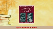 Download  Cave Temples of India PDF Book Free