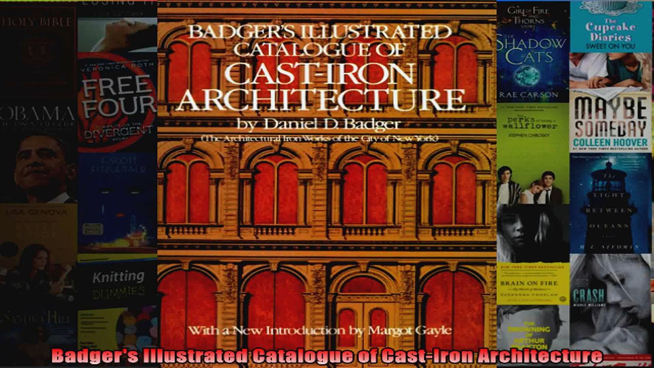 Download  Badgers Illustrated Catalogue of CastIron Architecture Full EBook Free