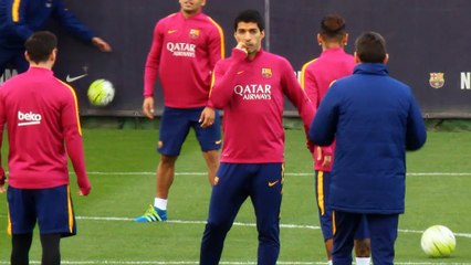 32e j. - Enrique défend Luis Suarez