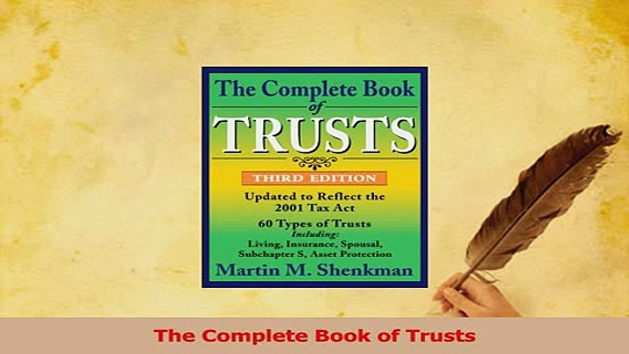 Download  The Complete Book of Trusts PDF Free