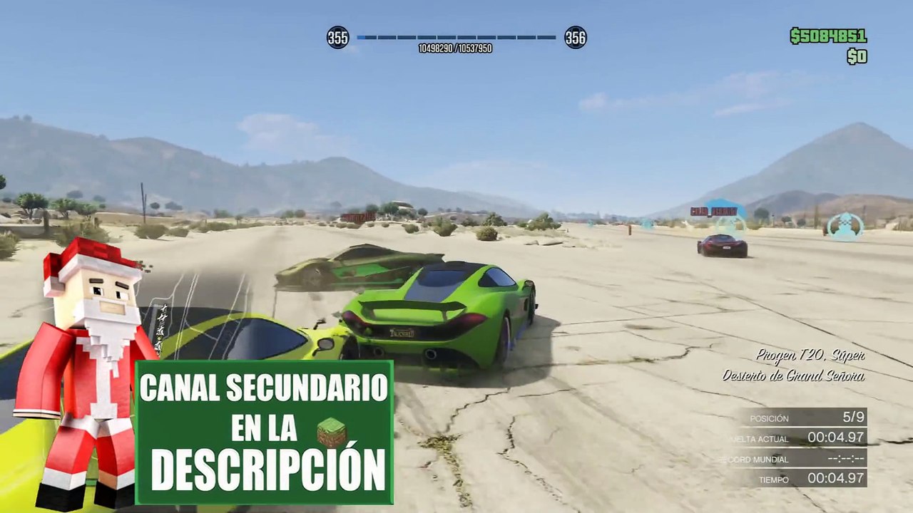 GTA V ONLINE - LA CANASTA ME QUIERE!! - CARRERA GTA V ONLINE