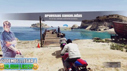 GTA V ONLINE - MAS APRETADO IMPOSIBLE! - CARRERA GTA V ONLINE