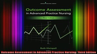 FREE DOWNLOAD  Outcome Assessment in Advanced Practice Nursing Third Edition  BOOK ONLINE