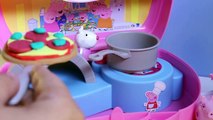 Peppa Pig Mini Pizzeria Chef Peppa Pig Play Doh Pizza Toys Review Part 6