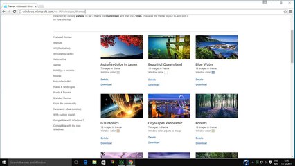 How to download and install HD themes on windows