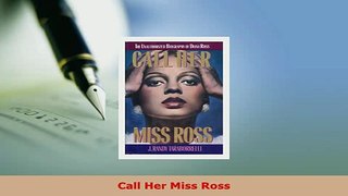 PDF  Call Her Miss Ross Download Full Ebook