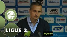 Conférence de presse AJ Auxerre - FC Metz (4-0) : Jean-Luc VANNUCHI (AJA) - Philippe  HINSCHBERGER (FCM) - 2015/2016
