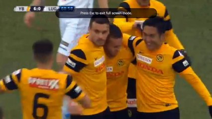 Young Boys vs FC Lugano Raphael Nuzzolo Goal  Swiss Super League 09-04-2016 HD