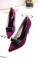 Quality flannel pointed high heels high heels shoes for girls.avi