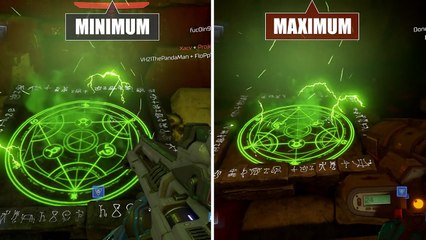 Video herunterladen: Doom (Beta) PC - Graphics comparison / Grafikvergleich - Min vs. Max