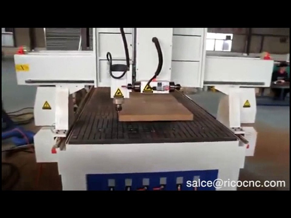 Affordable CNC Router for Solide MDF Interior Doors Making Carving and Lock Hole Drilling