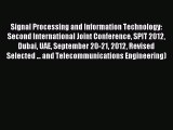 Read Signal Processing and Information Technology: Second International Joint Conference SPIT