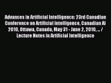 Read Advances in Artificial Intelligence: 23rd Canadian Conference on Artificial Intelligence