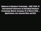 Read Advances in Database Technology -- EDBT 2006: 10 International Conference on Extending