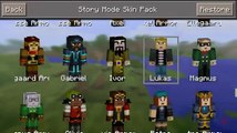 Mcpe 0.14.1 update MINECRAFT STORY MODE SKIN PACK!!!