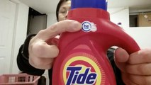 New detergent that helps you do laundry even faster, gets clothes just as clean.