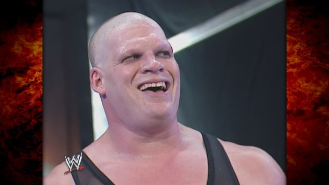 Kane Tombstones Linda McMahon on the Steel Stage! 7/21/03