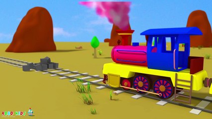 jcb for kids | choo choo train | Train Videos for Children | excavator videos for kids