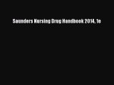 PDF Saunders Nursing Drug Handbook 2014 1e Free Books