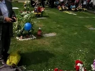 Mi familia en el cementerio