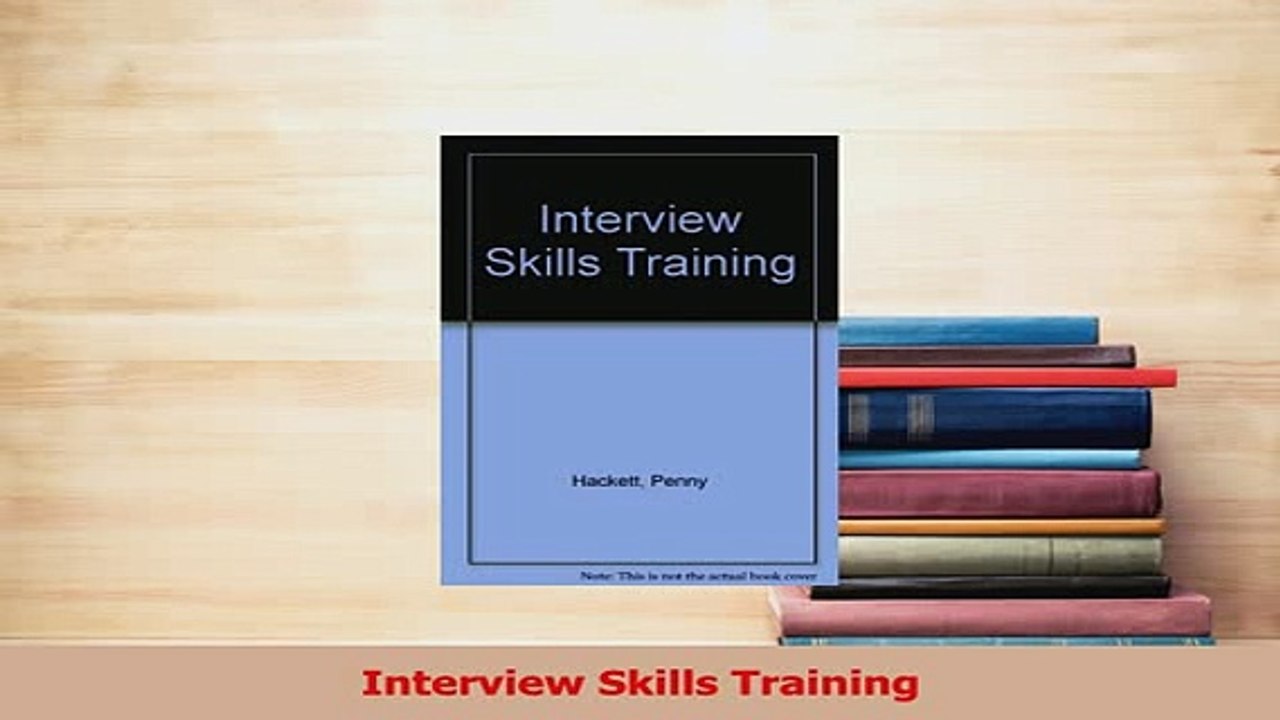 PDF  Interview Skills Training Download Full Ebook