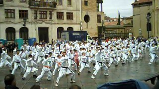 Exhibición de karate en Oviedo