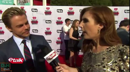 Derek Hough talks to Etalk at the iHeart Awards - April 3, 2016