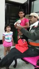 Cute Girl Crying when Doctor Give Injection to Her Pet