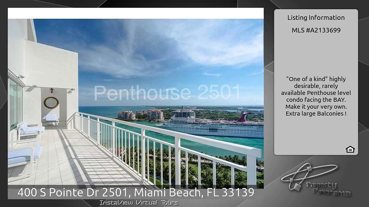 400 S Pointe Dr 2501, Miami Beach, FL 33139