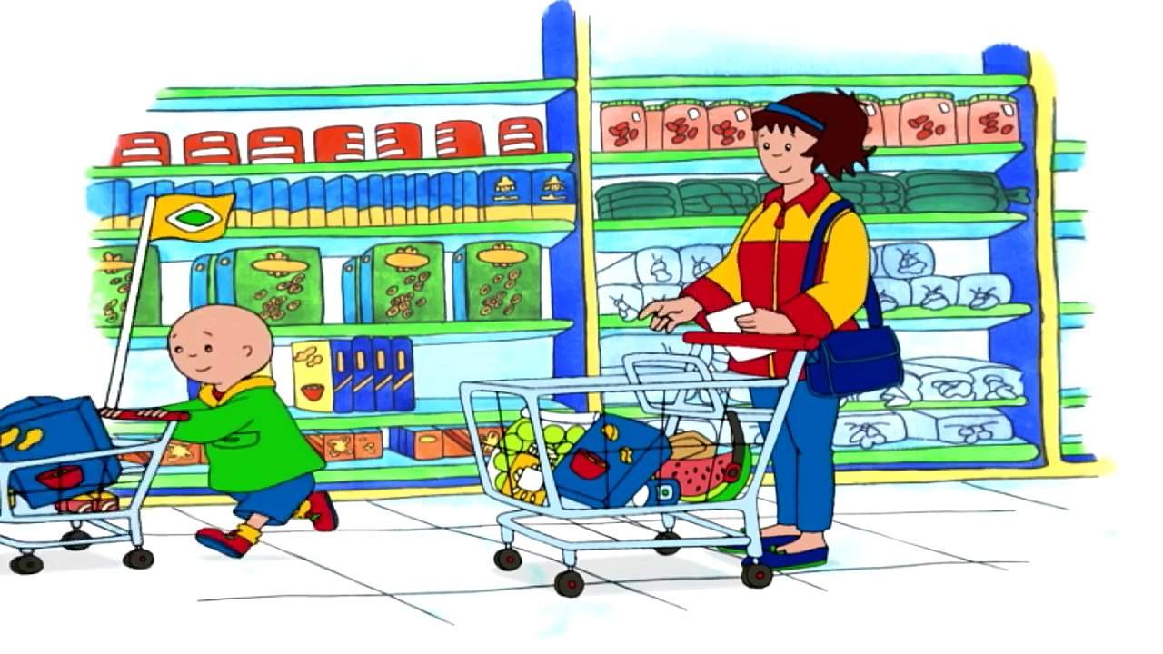Caillou Can Do Groceries