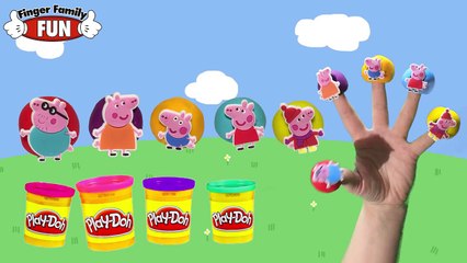 Peppa Pig Play-Doh Finger Family | Daddy Fingers Children Nursery Rhyme with lyrics