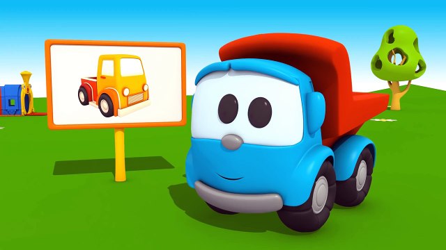 Новый 3D мультик про машинки. Грузовичок Лёва Малыш, Экскаватор Мася и Пикап