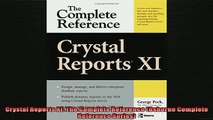 EBOOK ONLINE  Crystal Reports XI The Complete Reference Osborne Complete Reference Series  DOWNLOAD ONLINE