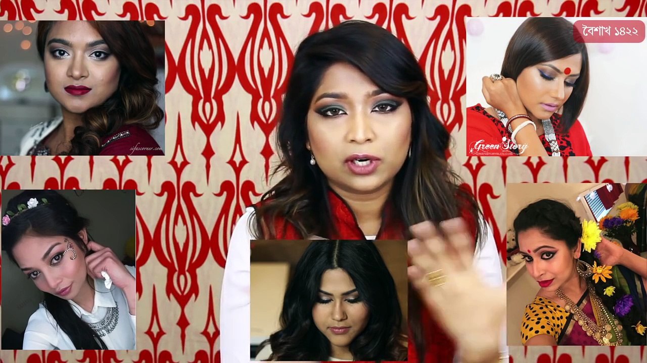POHELA BOISHAKH 2015(পহেলা বৈশাখ ১৪২২)HAIR TUTORIAL (Collaboration)