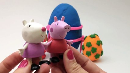 Peppa Pig Play Doh Easter Eggs Huge Playdough Surprise Eggs Toys Hasbro Part 3