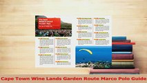 Download  Cape Town Wine Lands Garden Route Marco Polo Guide PDF Free