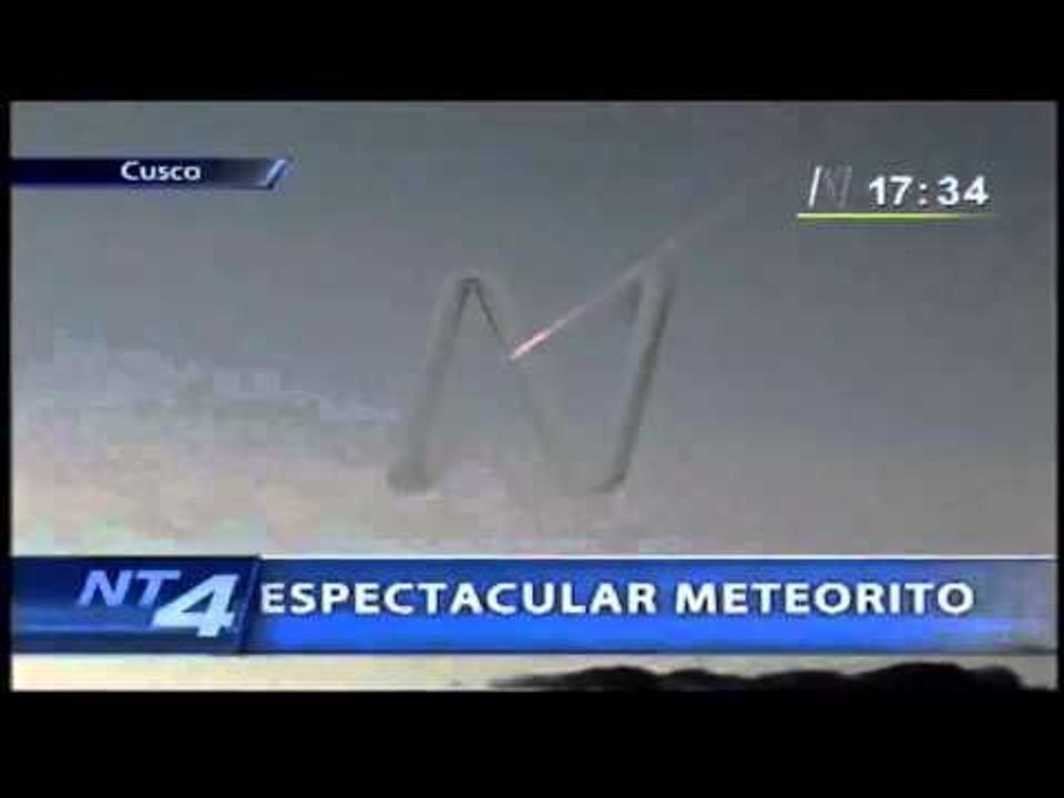 Meteorito cae en Perú