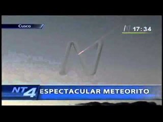 Meteorito cae en Perú