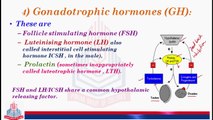 Gonadotrophic Hormone  (GH)) , Prolactin  ,Follicle Stimulating Hormone (FSH) And Leuteinizing Hormone (LH)