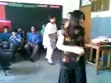 cute pakistani girl dancing in  a lahore punjab university