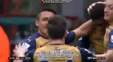 0-2 Alexis Sánchez Goal HD - West Ham 0-2 Arsenal Premier League