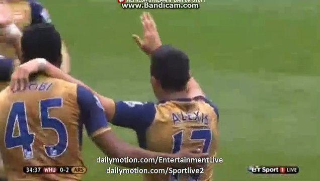 0-2 Alexis Sánchez Goal HD - West Ham 0-2 Arsenal Premier League