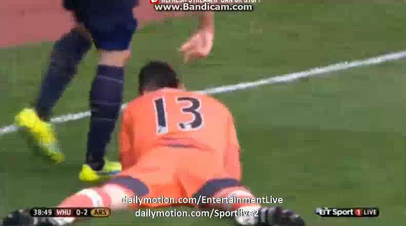 David Ospina Fantastic Save HD - West Ham 0-2 Arsenal Premier League