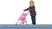 Precious Toys Pink & White Polka Dots Foldable Doll Stroller with swivel wheels